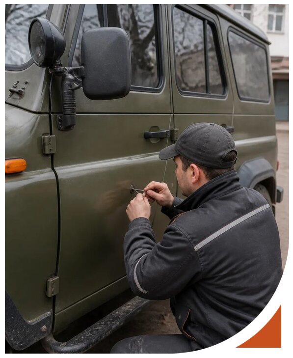 Профессиональное вскрытие автомобиля УАЗ без повреждений в Краснодаре
